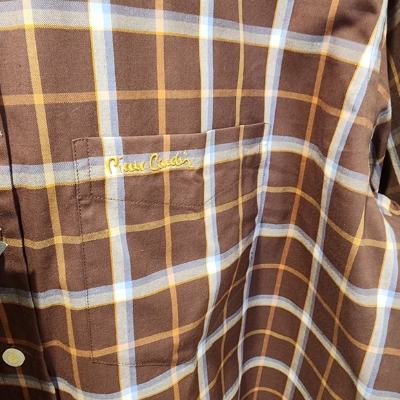 Pierre Cardin plaid casual button Down shirt size L - Picture 7 of 11